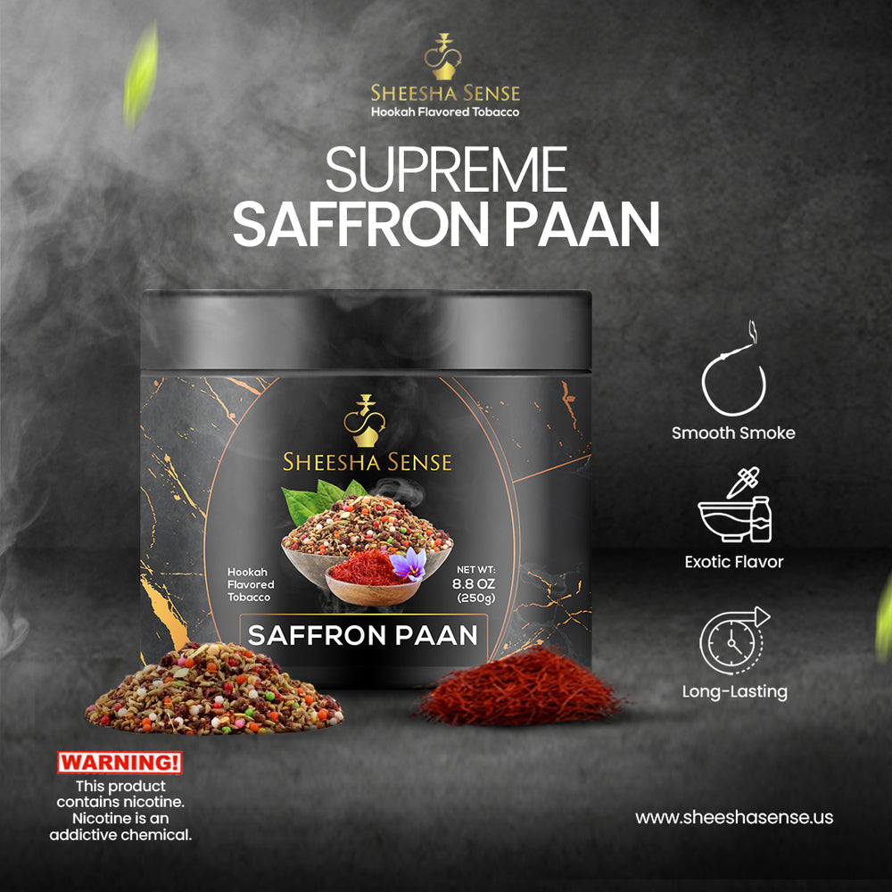 Saffron Paan Hookah Flavored Tobacco 250g